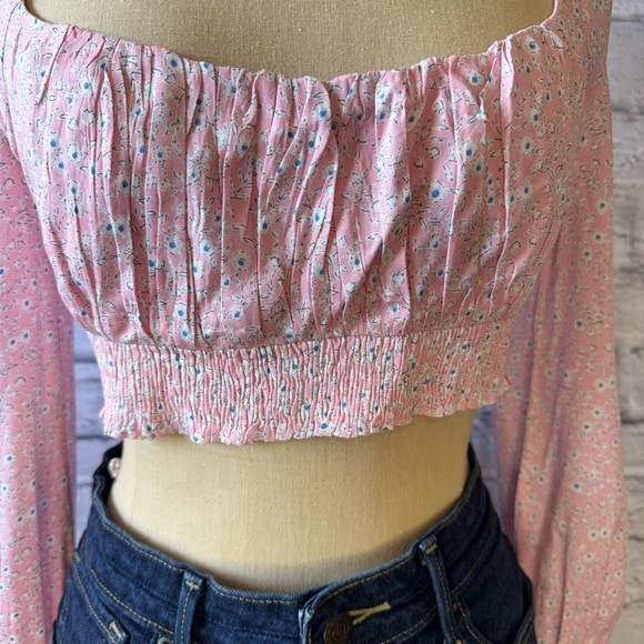 Princess Polly Pink Floral Crop Top - Picture 9 of 16